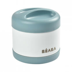 Beaba Termos alimente Beaba Thermo-Portion 500 ml White Blue (B912909) - drool Set pentru masa bebelusi