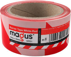 MAGUS ЛЕНТА magus СИГНАЛНА 50мм х 100м ЧЕРНО-БЯЛА (163)