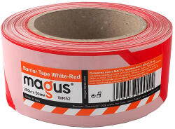 MAGUS ЛЕНТА magus СИГНАЛНА 50мм х 200м ЧЕРВЕНО-БЯЛА (165)