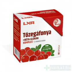 LXR Tőzegáfonya + Béta-glükán Komplex kapszula 60 db
