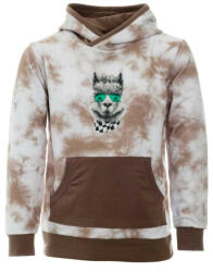 Asti Kapucnis batikolt kenguruzsebes fiú pulóver láma mintával - pindurka