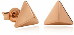 Troli Bronz háromszög alakú acél fülbevaló VAAXF063R - mall
