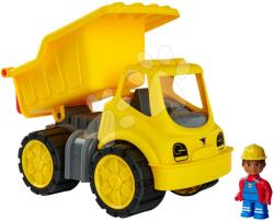BIG Teherautó Power Worker Dumper+Figurine BIG munkagép 33 cm gumikerekekkel 2 évtől (BIG54836)