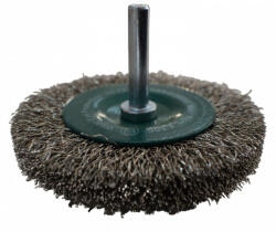 ABRABORO Száras körkefe, 75 mm/0, 3 mm*6 mm, INOX, kefevastagság: 15.0 mm (900599420116)