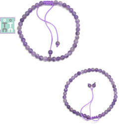  Bratara Ametist Mat Diametru 56 mm - Rotunda 4-4, 5 mm - 1 Buc