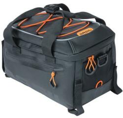 Basil csomagtartó táska Miles Tarpaulin trunkbag, fekete/narancs (BA18088)