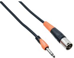 Bespeco Cablu Bespeco - SLSM450, TRS/XLR, 4.5m, negru/portocaliu (SLSM450)