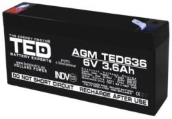 Ted Electric Acumulator AGM VRLA 6V 3 (6V 3,6A TED636 TED002891)