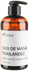 SABIO - Ulei de masaj Thailandez 100% natural, Sabio 236 ml Ulei de masaj