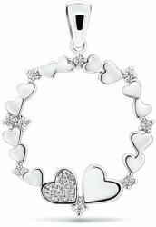  Brilio Silver Romantikus ezüst medál szívvel PT22W - mall