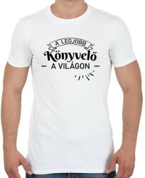 printfashion A legjobb könyvelő a világon - Férfi póló - Fehér (6541732)