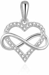  Beneto Romantikus ezüst medál cirkónium kövekkel Végtelen szerelem AGH595 - mall