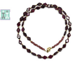  Colier din Granat Neregulat Fatetat 6-7 x 4-5 mm - Accesorii Gold Filled