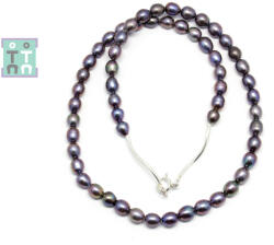  Colier din Perle de Cultura Gri Butoias 6-7 x 5-6 mm - Accesorii Gold Filled