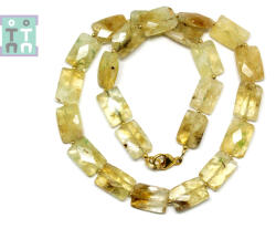  Colier din Citrin Dreptunghi Fatetat 15-16 x 10-11 mm - Accesorii Gold Filled
