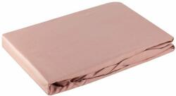 Eurofirany Nova3 pamut-szatén gumis lepedő Pasztell rózsaszín 100x200 cm +25 cm