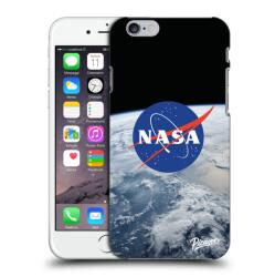 Picasee Husă neagră din silicon pentru Apple iPhone 6/6S - Nasa Earth