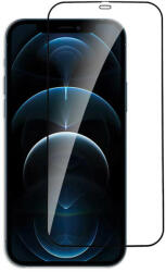 Picasee Sticlă securizată de protecție 3D cu cadru pentru Apple iPhone 12 Pro - neagră