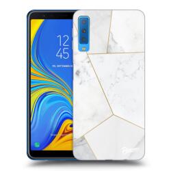 Picasee Husă transparentă din silicon pentru Samsung Galaxy A7 2018 A750F - White tile