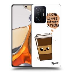 Picasee Husă neagră din silicon pentru Xiaomi 11T Pro - Cute coffee