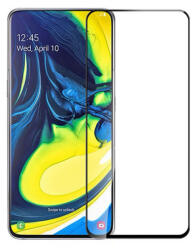 Picasee 3x 3D Sticlă securizată 3D cu cadru pentru Samsung Galaxy A80 A805F - neagră - 2+1 gratis