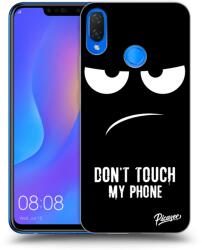 Picasee Husă neagră din silicon pentru Huawei Nova 3i - Don't Touch My Phone