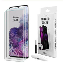 Picasee Sticlă securizată curbată 3D cu protecție UV pentru Samsung Galaxy S20 G980F