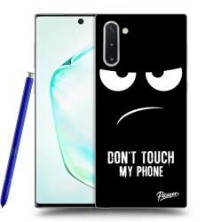 Picasee Husă neagră din silicon pentru Samsung Galaxy Note 10 N970F - Don't Touch My Phone