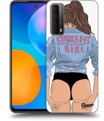 Picasee Husă transparentă din silicon pentru Huawei P Smart 2021 - Crossfit girl - nickynellow