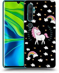 Picasee Husă neagră din silicon pentru Xiaomi Mi Note 10 (Pro) - Unicorn star heaven