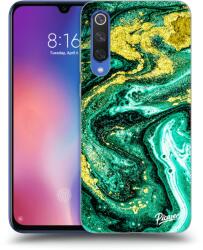 Picasee Husă neagră din silicon pentru Xiaomi Mi 9 SE - Green Gold