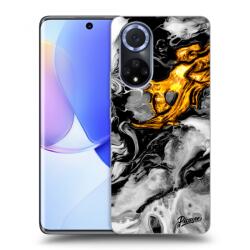 Picasee Husă neagră din silicon pentru Huawei Nova 9 - Black Gold 2