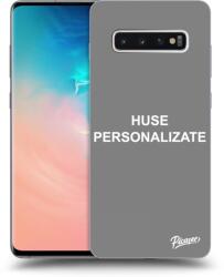 Picasee Husă neagră din silicon pentru Samsung Galaxy S10 Plus G975 - Huse personalizate