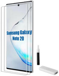 Picasee 3x Sticlă securizată curbată 3D cu protecție UV pentru telefonul Samsung Galaxy Note 20 - 2+1 gratis