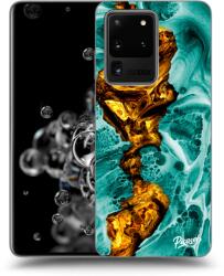Picasee Husă neagră din silicon pentru Samsung Galaxy S20 Ultra 5G G988F - Goldsky
