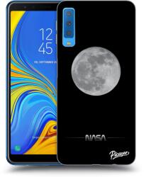 Picasee Husă neagră din silicon pentru Samsung Galaxy A7 2018 A750F - Moon Minimal