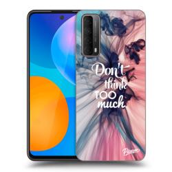 Picasee Husă neagră din silicon pentru Huawei P Smart 2021 - Don't think TOO much