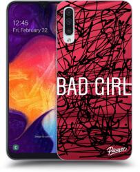 Picasee Husă neagră din silicon pentru Samsung Galaxy A50 A505F - Bad girl