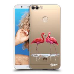 Picasee Husă transparentă din silicon pentru Huawei P Smart - Flamingos couple