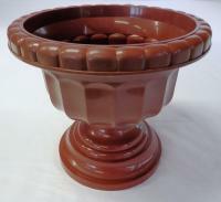  Görög váza, 30 cm, barna műanyag (286) (286-barna)