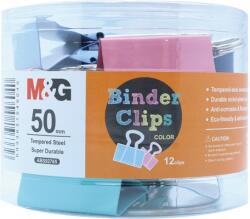 M&G Clips colorat 50mm, 12 bucati/cutie M&G ABS92765