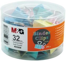 M&G Clips colorat 32mm, 24 bucati/cutie M&G ABS92767