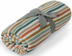 Mamas & Papas Pătură tricotată Mamas & Papas - Multi Stripe, 70 х 90 cm (7883CYB05) Lenjerii de pat bebelusi‎, patura bebelusi
