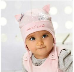 AJS Caciula bumbac pentru fetite 0-18 luni - AJS 44-039 roz (AJS44-039)