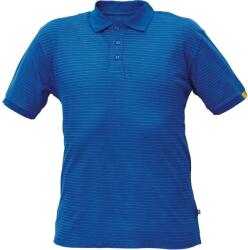 Cerva Antisztatikus rövid ujjú galléros póló NOYO POLO ESD - Királykék | 3XL (0305005050006)