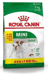 Royal Canin MINI 1-10 kg ADULT 8+1 kg Száraz kutyatáp - tenyesztoitap