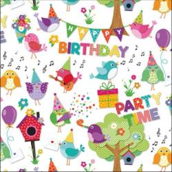 Ambiente Party Time White papírszalvéta 33x33cm, 20db-os