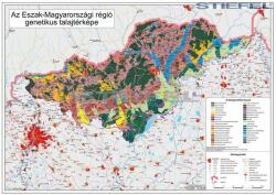 Stiefel Észak-Magyarország régió genetikus talajtérképe fémléces