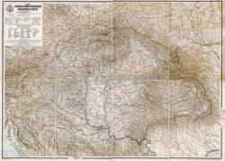 A Magyar Szent Korona országainak közigazgatási térképe fakeretben (1906) - mindentudasboltja - 27 100 Ft