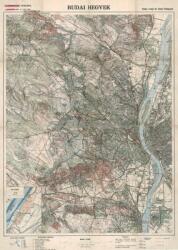  A Budai hegyek térképe fakeretben (1930) - mindentudasboltja - 27 100 Ft